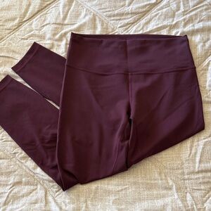 Lululemon Athletica Deep Burgundy Leggings